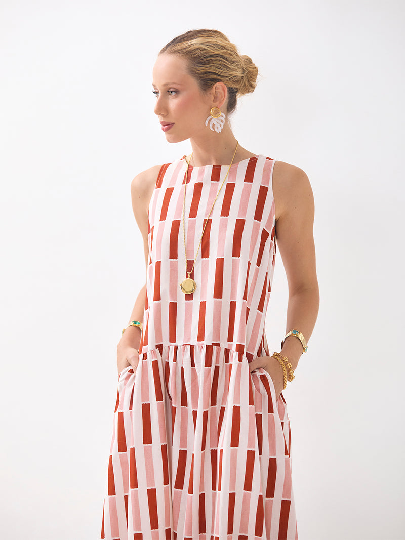 Vestido Canoa Arco Bambuzinho