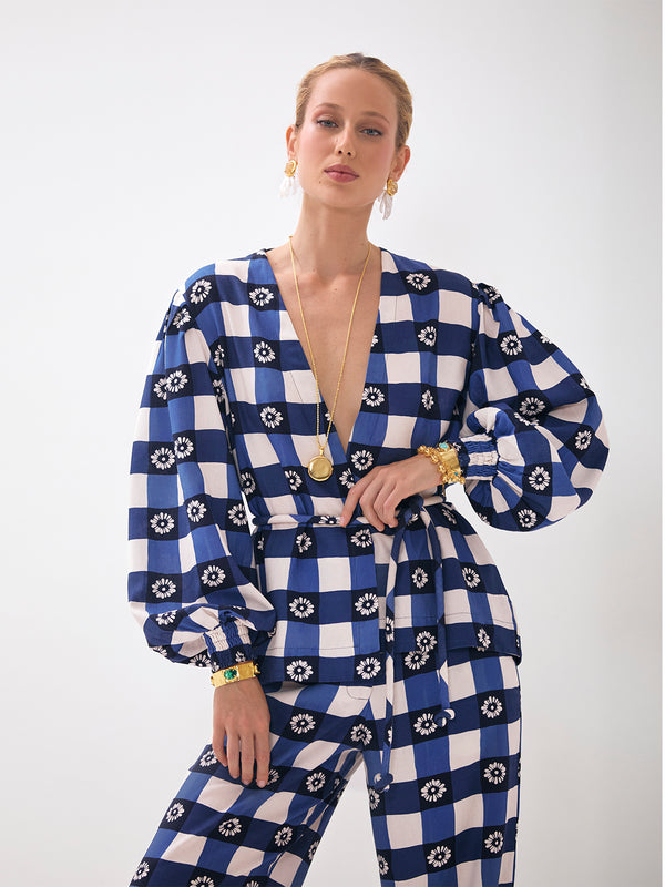 Kimono Manga Bufante Piquenique