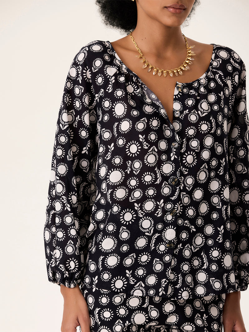 Blusa Bata Botões Chuvisco