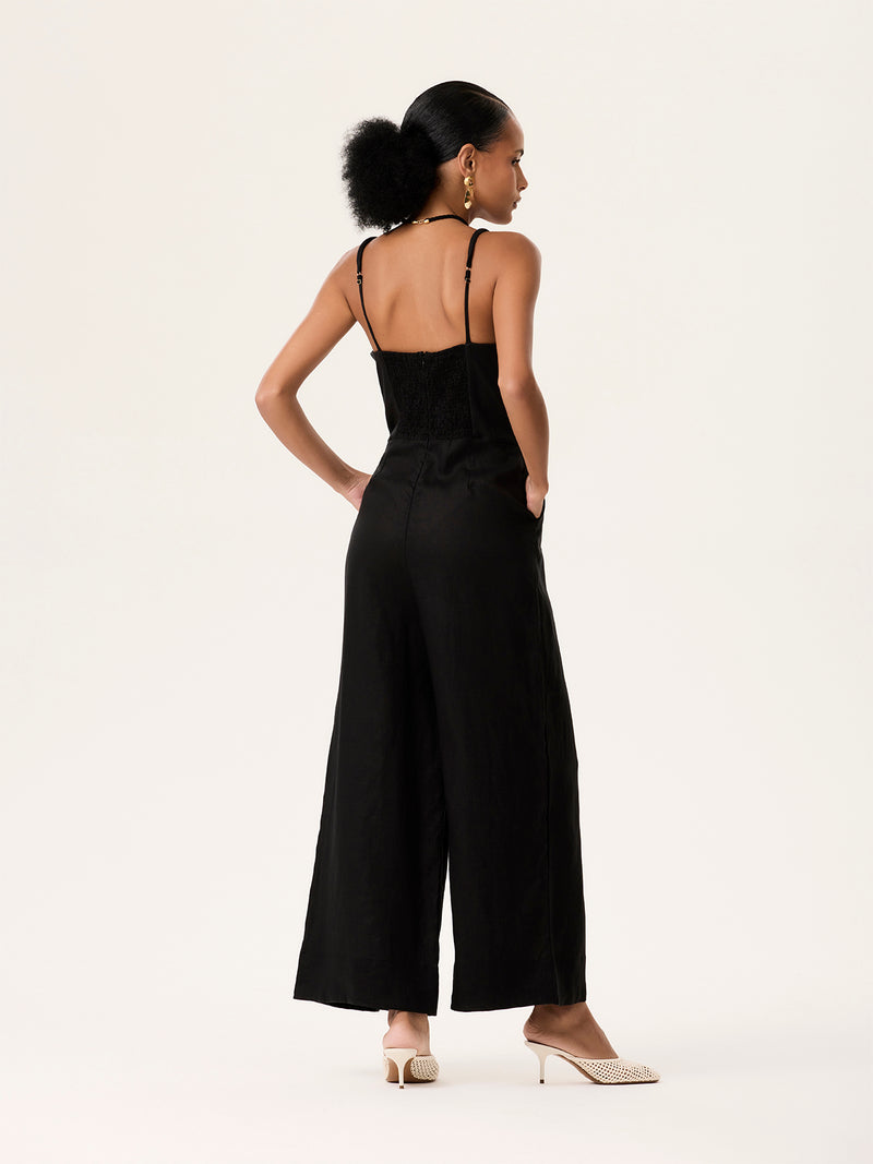 Macacão Pantalona Preto